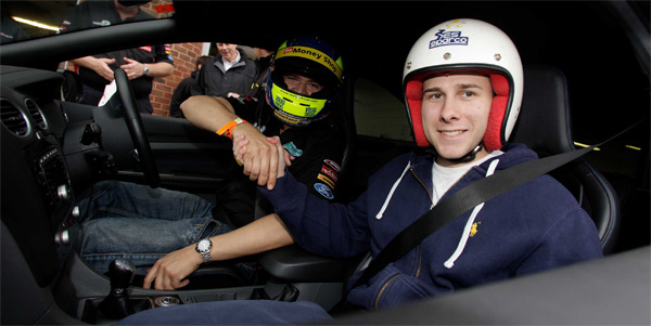 Competition winner David Suchy with Mat Jackson
